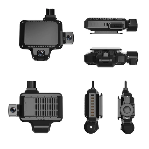 Jimi Car Dash Camera, Front, Rear, and Interior 4G with Vehicle Tracking feature, JC450 with a 10-meter cable, Free subscription for 10 years